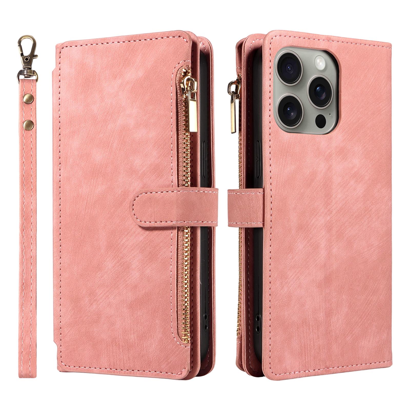 

Zipper Magnetic Flip PU Leather Phone Case for Samsung Galaxy S25Ultra S24 S23 S22 S21 S20 Anti-theft and Anti-fall Wallet Cover Galaxy Note20 розовый