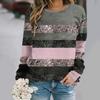 Autumn Fashion 3D Print Crew Neck Long Sleeve T-Shirt Casual Women Clothing Y2k Harajuku Female Clothing Plus Size Tops