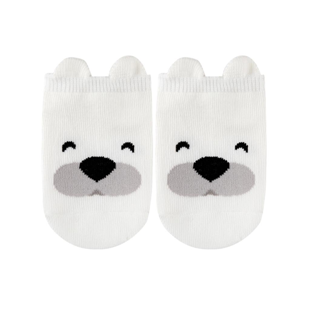 Cartoon Pattern Infant Baby Boy Girl Cotton Short Antiskid Socks Feet Wear Toddler Hosiery