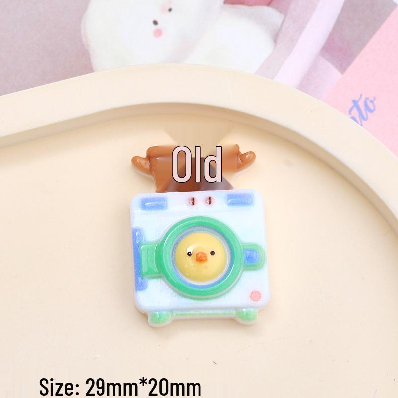 Cute Chicken Cartoon Resin Accessories: Phone Case, Hair Clip, Jewelry DIY Kit