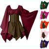 New Long-sleeved Women's Renaissance Medieval Dress