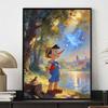 Disney Diamond Painting Set Pinocchio and Fairy Handmade Cross Stitch DIY Diamond Art Home Bedroom Wall Decor Gift