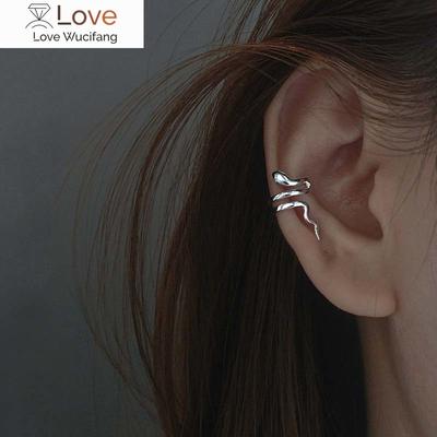 Punk Tiere Clip-Ohrringe für Damen Herren Exquisite Schlange Fake Piercing Ohrklemme ohne Löcher Faux Clip-On Ohrklemme Ohrringe