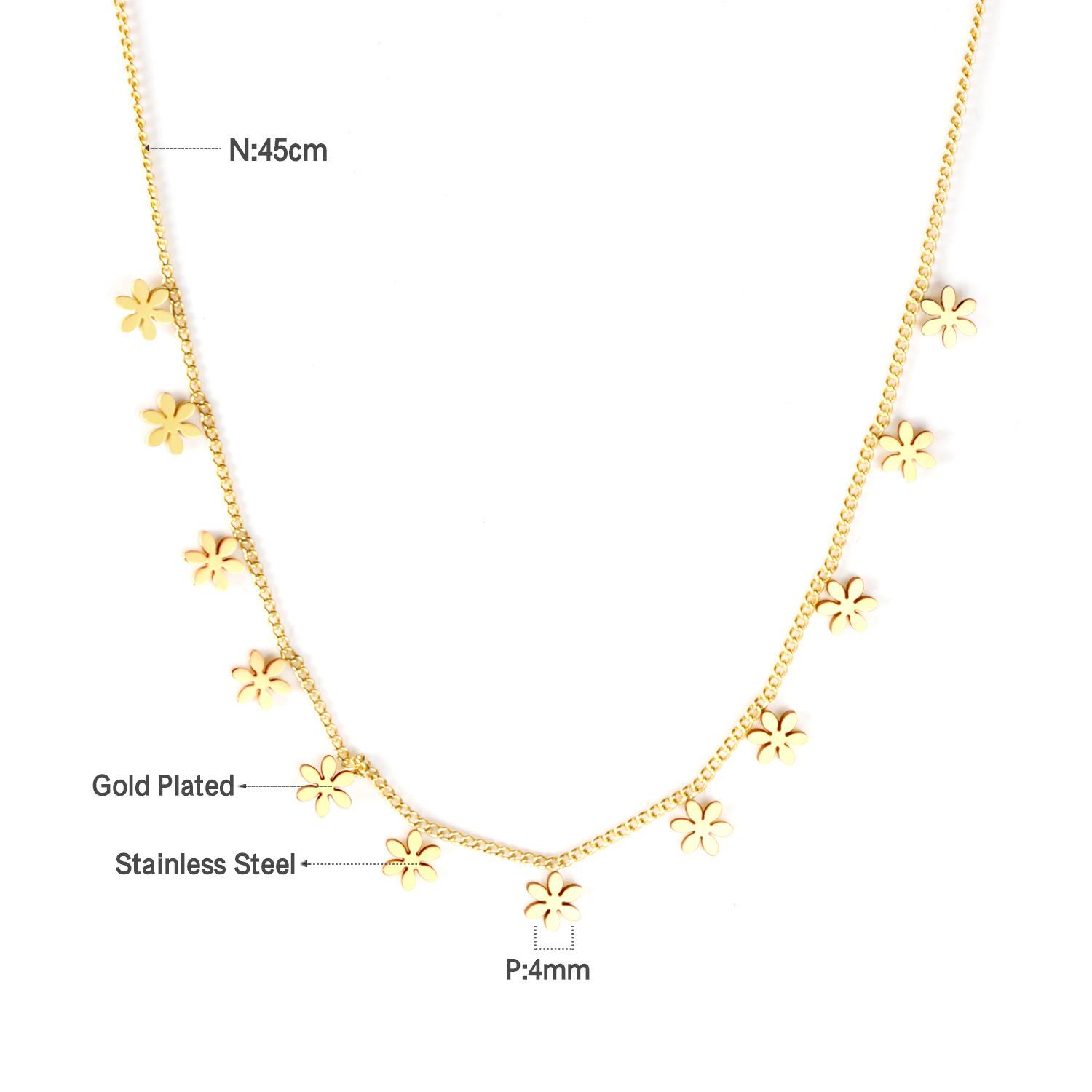 

Minimalist Rectangle Pendant Necklace Simple Versatile Luxury Women Jewelry Accessory 18K