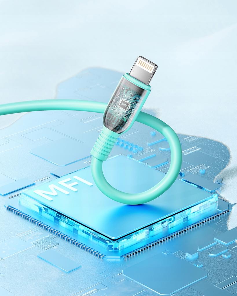 Innostyle Jazzy Usb-C Lightning Mfi Fast Charging Cable For Iphone Kevlar 1M Green