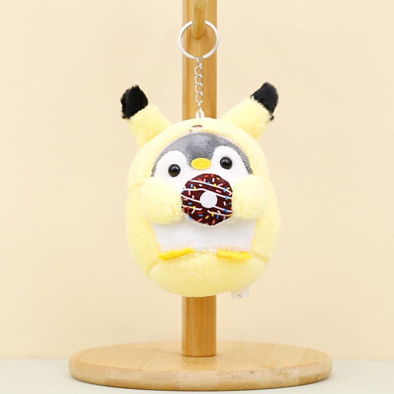 Adorable Transforming Penguin Plush Keychain With Short Plush Material And Cute Cartoon Look