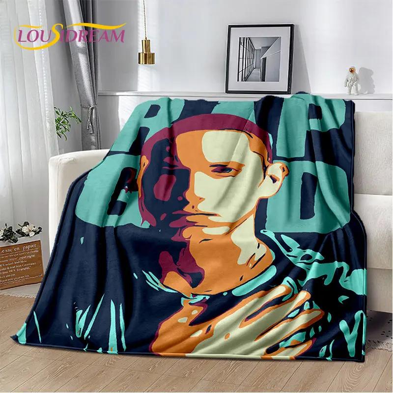 Hip Hop Art Rapper Legend Star Soft Plush Blanket,Flannel Blanket Throw Blanket for Living Room Bedroom Bed Sofa Picnic Cover 3D