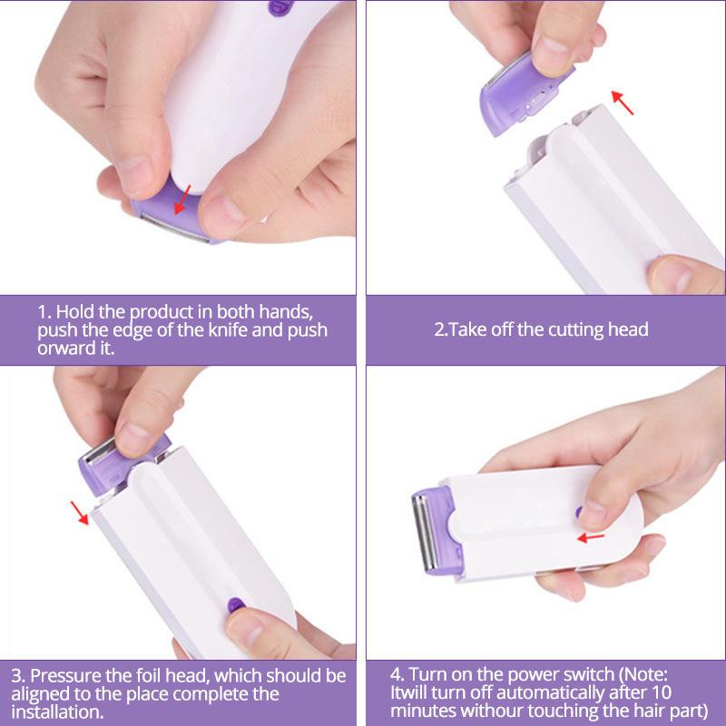 Women Laser Epilator Women Painless Hair Remover Bikini Trimmer USB Lady Shaver Instant Depilation Tool Blue Light Sensor Touch