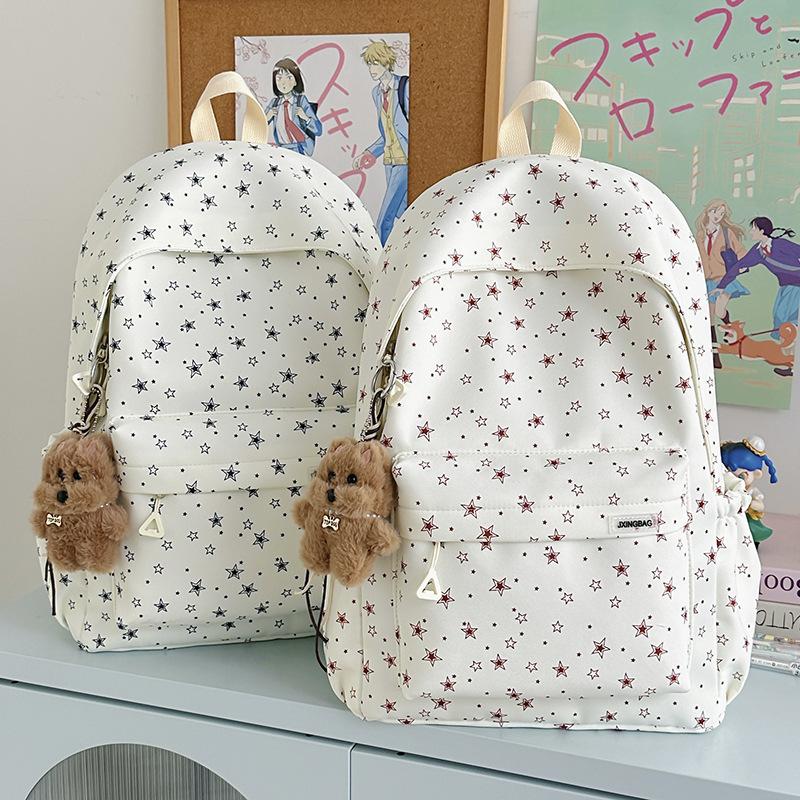 Schoolbag Schoolbag Junior High School Girls High Value Ins Niche Large Capacity Backpack College Students Simple Leisure Travel Backpack