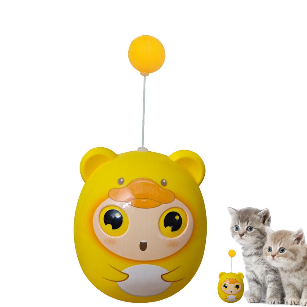 Interactive Cat Toys Interactive Funny Cat Ball Feathers Creative Teaser Toy Exercise Playing Indoor Outdoor Use