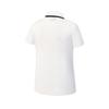 FILA Golf Series Simple Classic Retro Sports Comfortable Casual Polo Knit Short Sleeve Women tops Jade-White A11W625409FWT