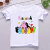 Hot-selling Cute Baba Printed Cartoon Children's T-shirt, Fun Girls' Summer Top, Boys' Clothing