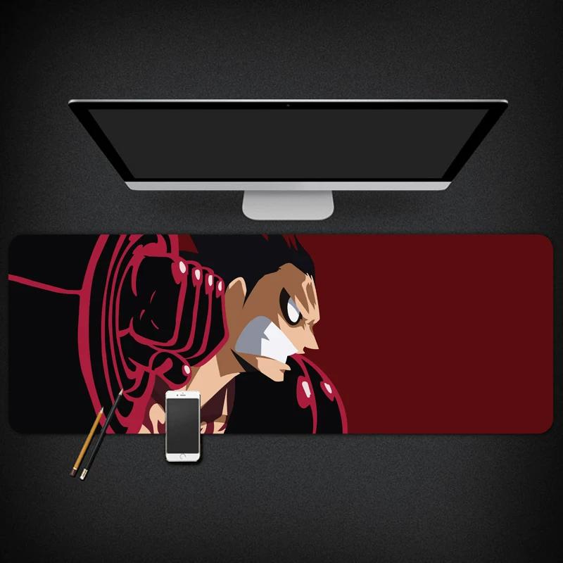 ONE PIECE Animation Peripheral Monkey D. Luffy  Roronoa Zoro Dormitory Second Dimensional Computer Keyboard Table Mat Waterproof Large Cute Mouse Mat