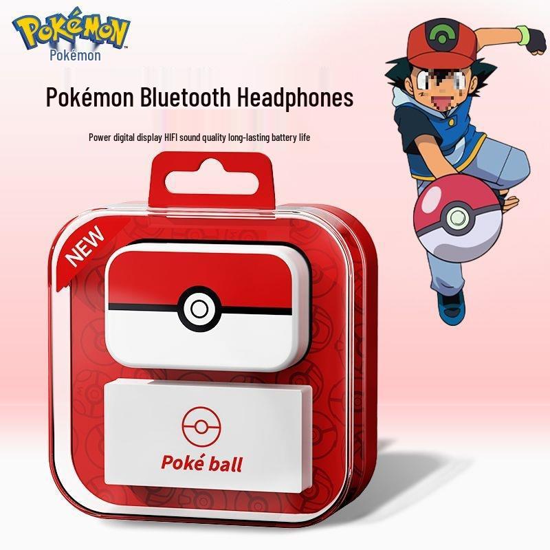 

Pokémon Ball PM02 Bluetooth Wireless Earphones: Semi-In-Ear, Noise Reduction, High Sound Quality, Long Battery Life, for Men & Women Sports. Pokémon [PM02] Ball Version
