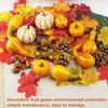 166Pcs Halloween Artificial Pumpkin Set Thanksgiving Ulation Pinecones Fall Harvest Decoration
