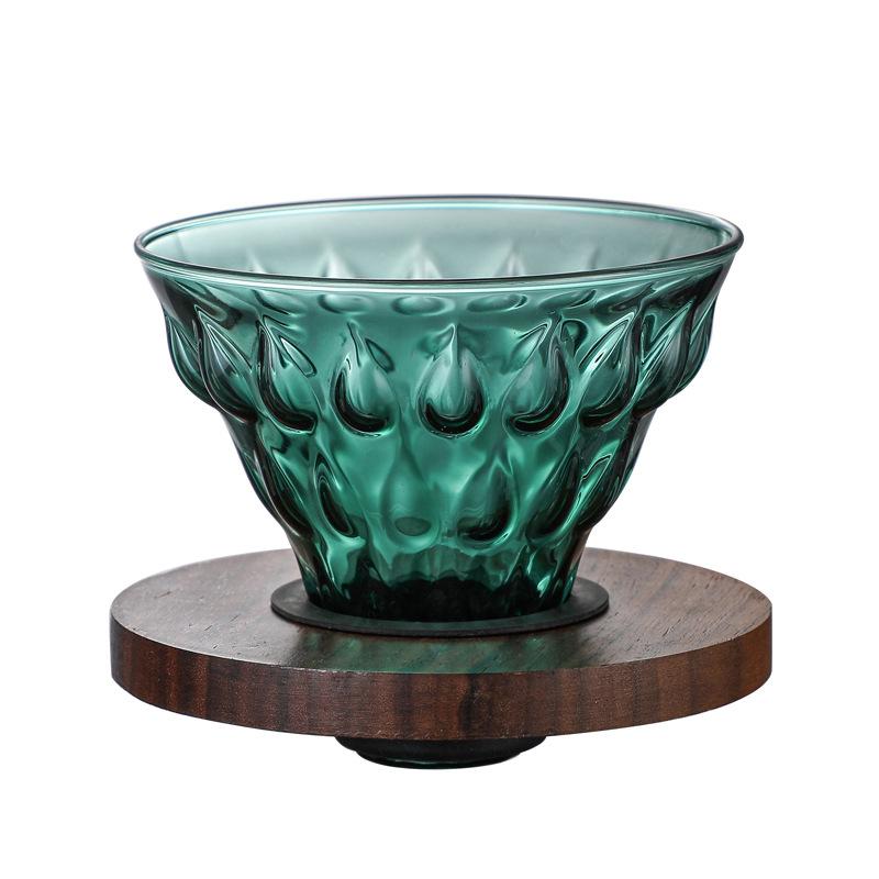 Kaffeekanne aus hohem Borosilikatglas, Kaffeeset, Handaufguss-Kannen-Set, Handaufguss-Kanne Kaffee aufgießen