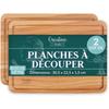 Planche À Découper - CREATIVE HOME - Réversible - Bois De Hêtre - 30,5 X 22,5 X 1,2 Cm - Naturel