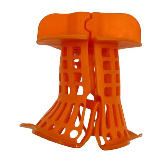 

Bathroom Sink Drain Strainer Silicone Bathtub Hair Collector with Anti-Blocking Basket оранжевый