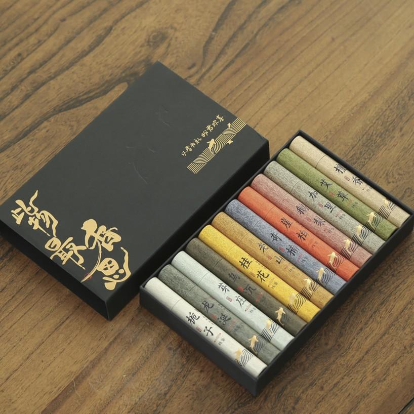 

Набор натуральных растительных благовоний для дома, для ароматерапии в помещении, для медитации, для йоги black gift blox