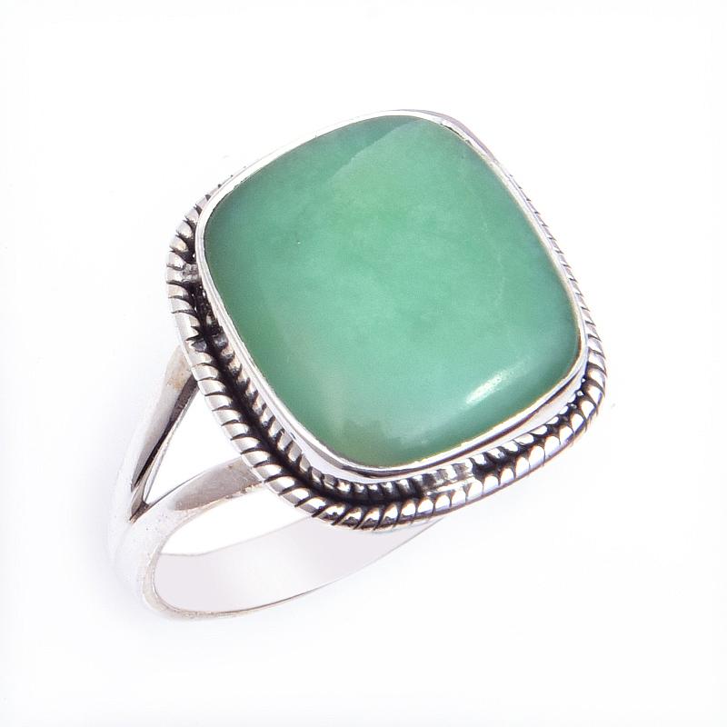 Natural Chrysoprase Gemstone Handmade 925 Solid Sterling Silver Ring Size 9 n9Y41