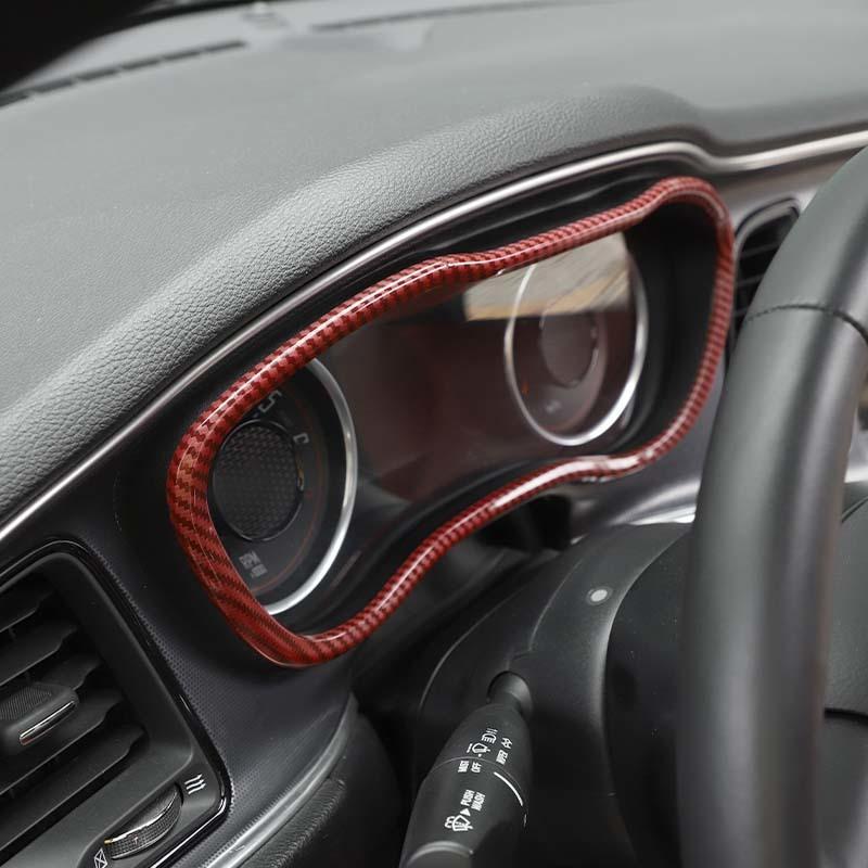 Instrument Panel Decoration Protective Cover For  Dodge Challenger 2015 Up Car Interior Accessories