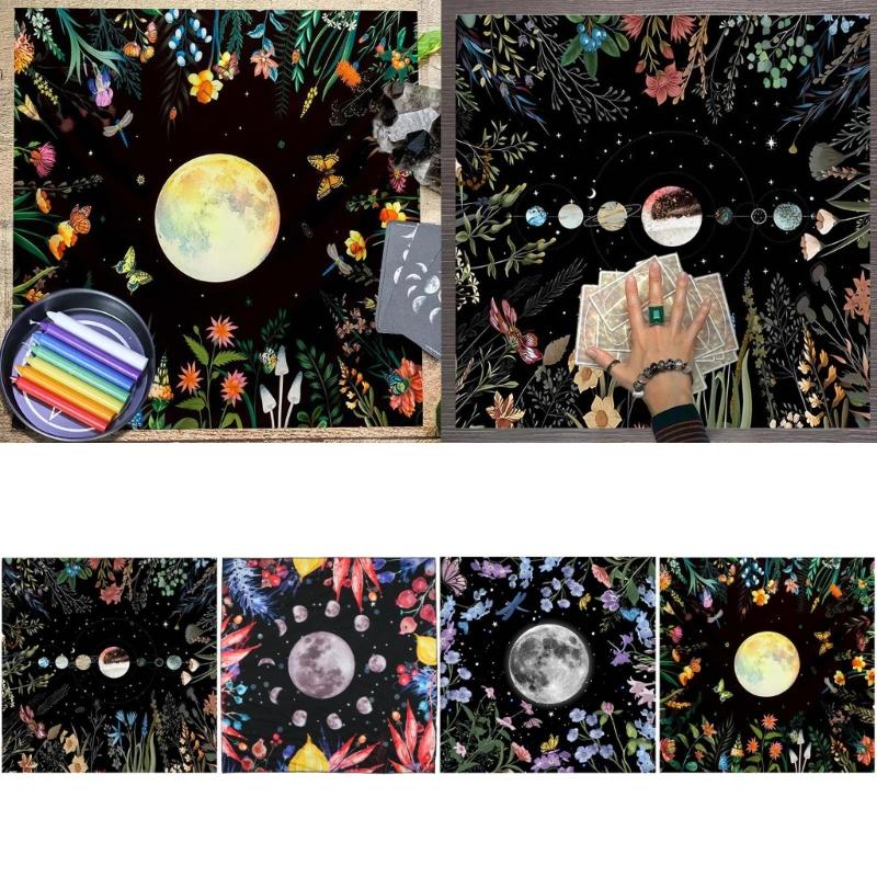 Geometric Divinations Table Cloth Board Game Oracles Card Pad Rune Support Mat