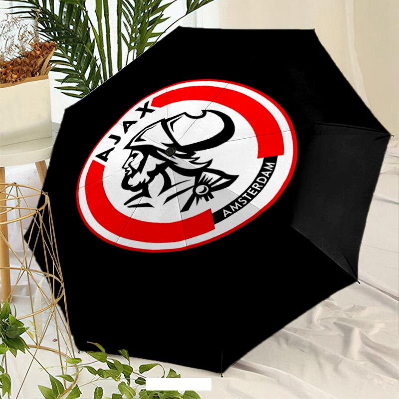 Ajax FC Umbrella with Automatic Open/Close & Self-8-Rib Heavy-Duty Umbrella, Compact Travel Umbrella Suitable for Outdoor