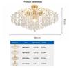 French Crystal Chandelier Modern Ceiling Lamps Luxury Living Room Lights Home Decor Items Dining Room Hotel Bedroom Room Lights