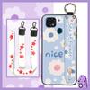 Dirt-resistant Wristband Phone Case For ZTE Blade 20 Kickstand Anti-dust Waterproof Wrist Strap Ring Silicone Durable