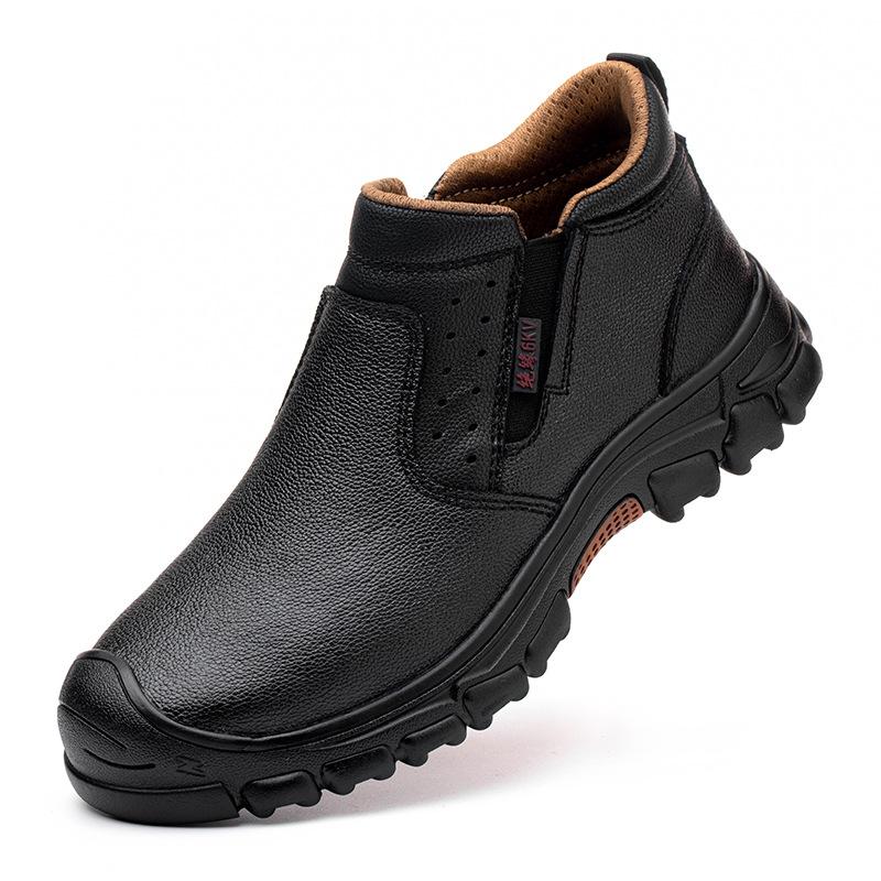 Labor Insurance Shoes 6kv Insulating Plastic Steel Head Kevlar Anti-smash, Anti-tie, Anti-scalding and Wear-resistant Safety Protective Shoes