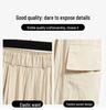 Autumn Gray Quick-Dry Wide-Leg Retro Sport Pants