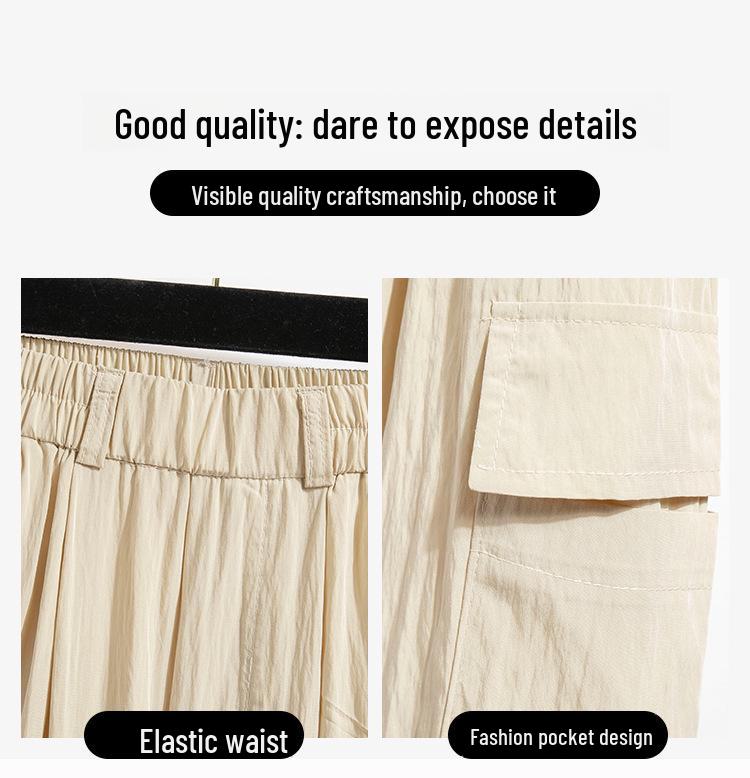 Pantaloni sport retro cu picior larg, gri toamnă, cu uscare rapidă