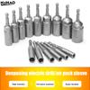 1set 5.5-19mm Electric Nut Driver Drill Bit Set Impact Socket Adapter Hexagonal Screwdriver Bit Nut Wrench Power Tool Accessorie