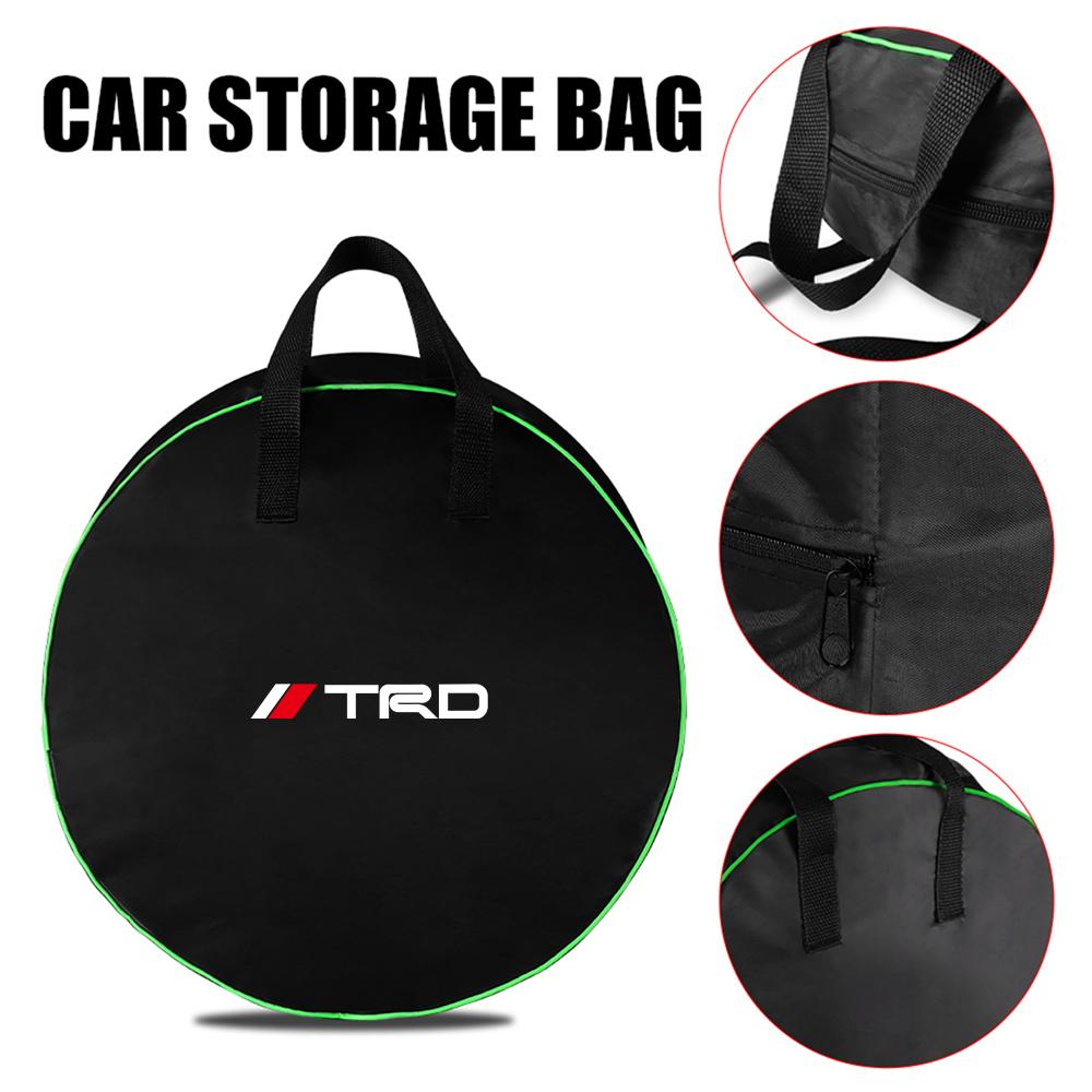 1Pcs Car Trunk Organizer Bag Charging Cable Storage Box For Toyota GR Sport Gazoo Racing Yaris 86 Corolla Hilux Supra C-HR TRD