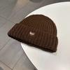 Simple and thick love knitted hat for girls, thickened and cute wool hat for autumn and winter, warm ear protection hat for men