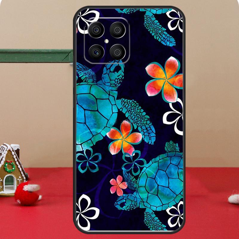 Swimming Freshwater Sea Turtles Case For Honor Magic 6 7 8 Pro Honor 400 200 70 90 Lite X8c X8b X9a X9b X9c X9d Win RT Cover