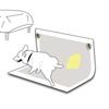 2Pcs Self-adhesive Dog Pee Pad Holder Anti-Slip Potty Training Pad Patch  Puppy Housebreaking