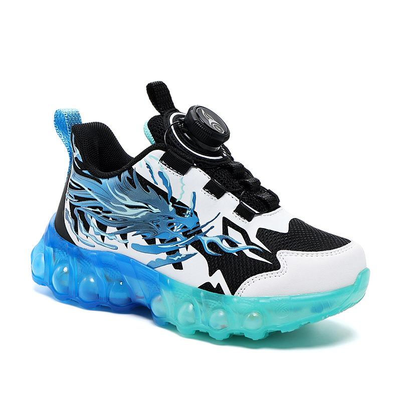 Atmungsaktive Sportschuhe für Jungen Herbst 2025 mit Drehverschluss zum Laufen