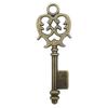 Retro Antique Bronze Color Key DIY Alloy Accessories Fashion Personality Love Pendant