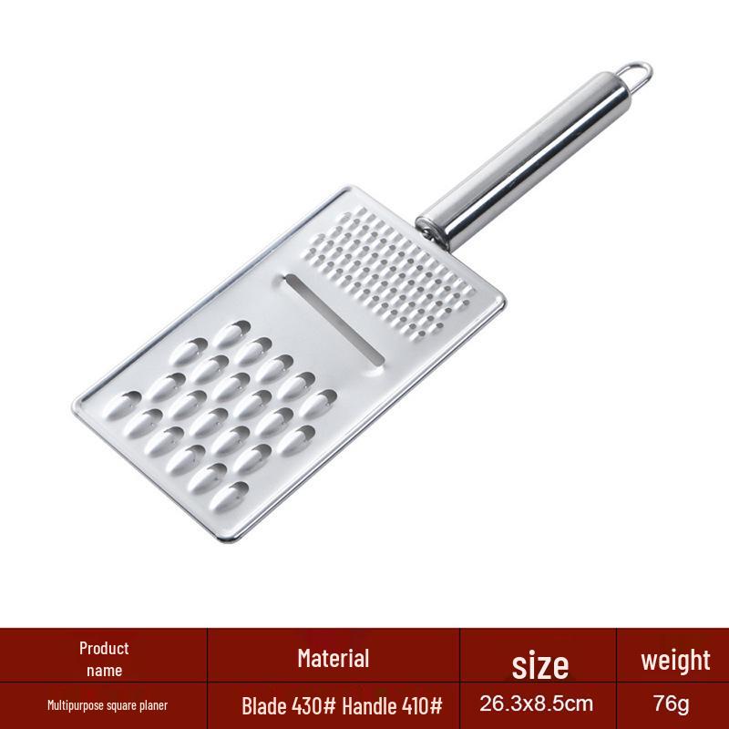 Multi-functional Stainless Steel Grater for Cheese, Vegetables, Fruit, and Ginger