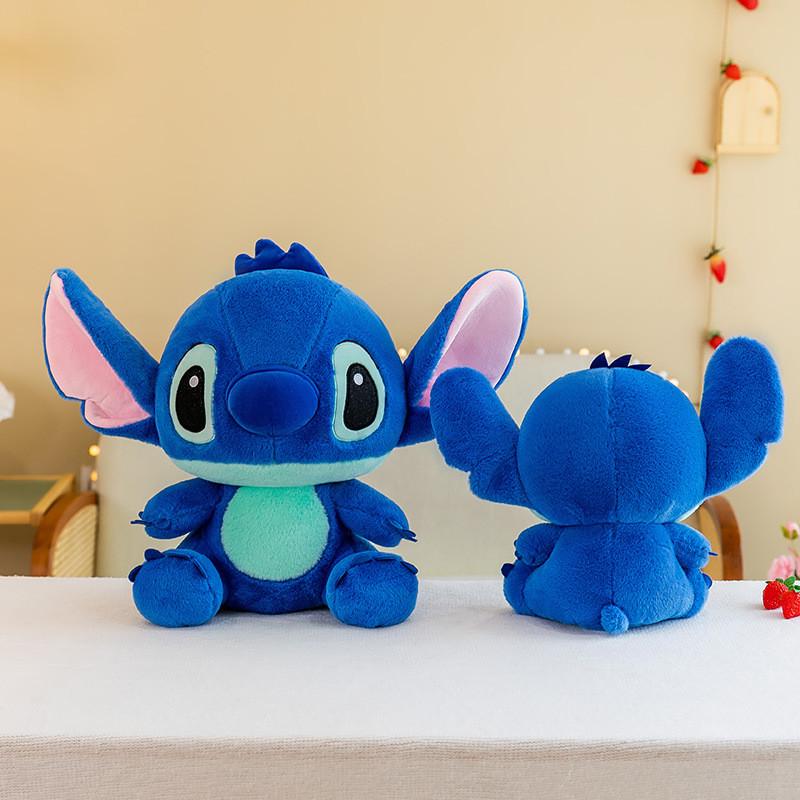 Entzückendes blaues Stitch Plüsch-Enten-Spielzeug, weiches Kuscheltier-Kissen für Kinder