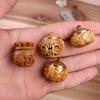 Green Sandalwood Gourd Pendant Phone Charm and DIY Hollow Ornament Jewelry.