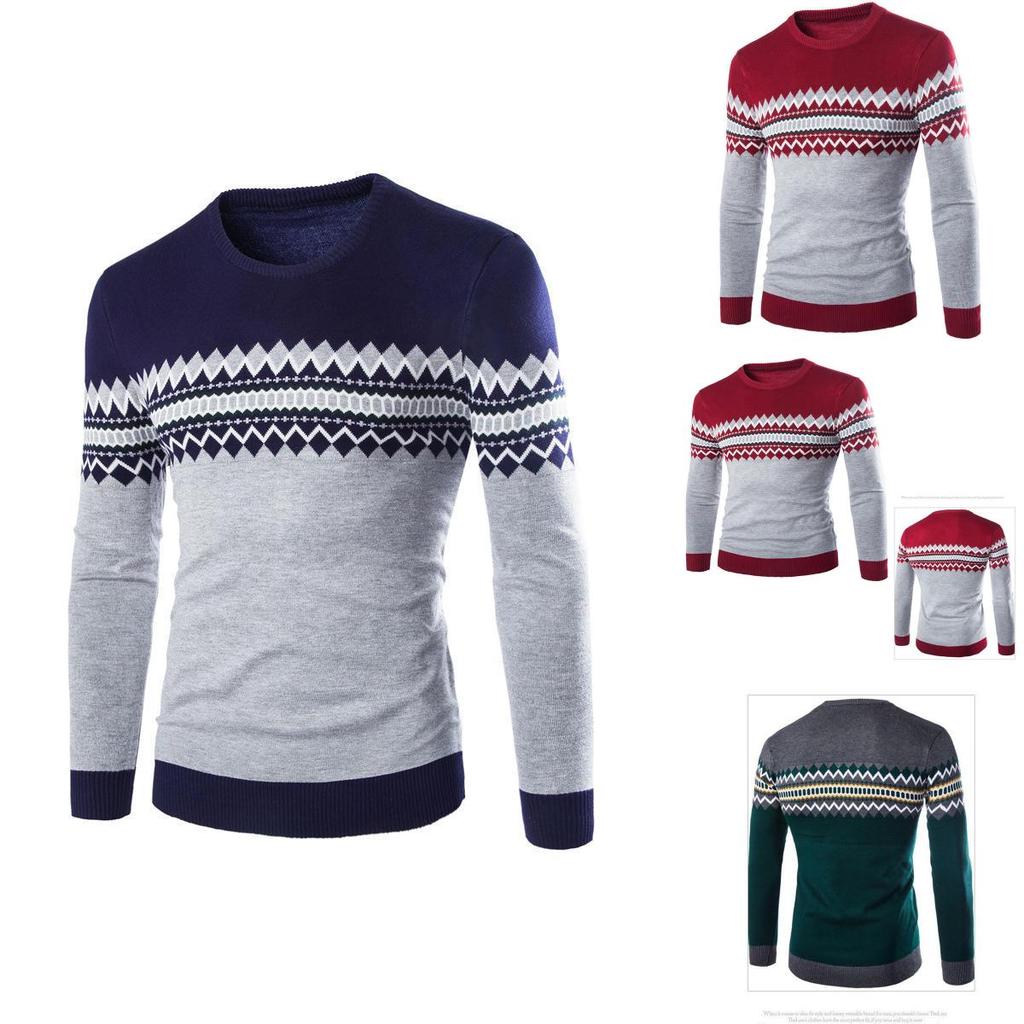 Stylish Men's Turtleneck Sweater In Jacquard British Fashion For Casual Wear