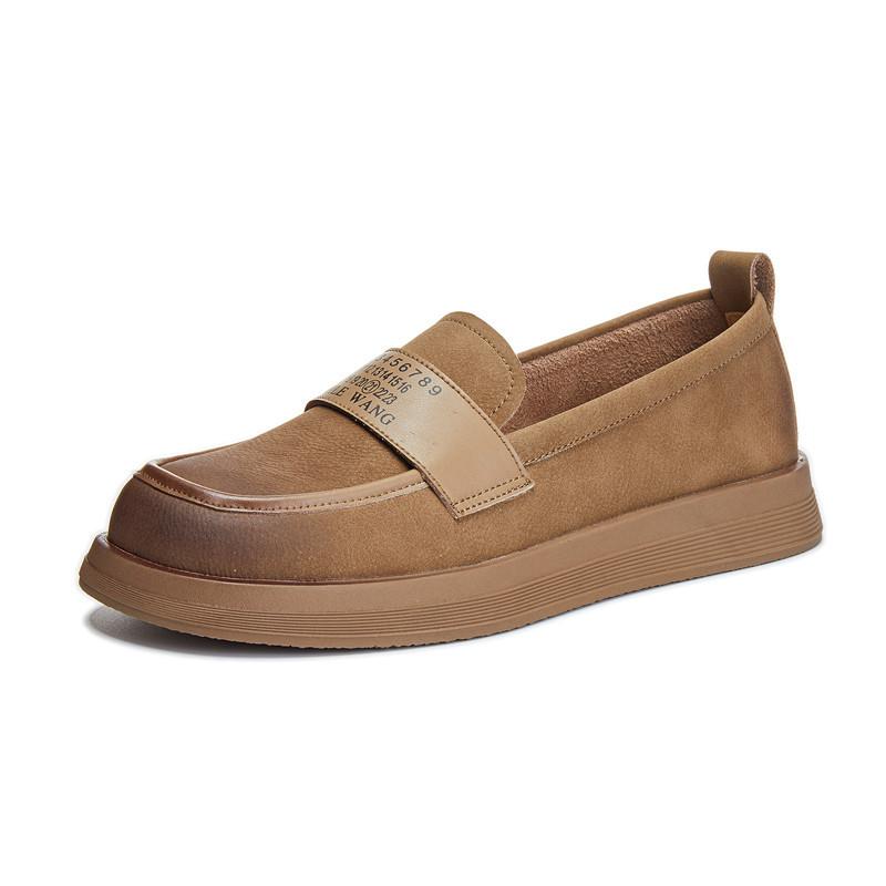 Single shoes women's 2025 spring new retro fashion shoes women's shallow mouth flat shoes versatile shoes children