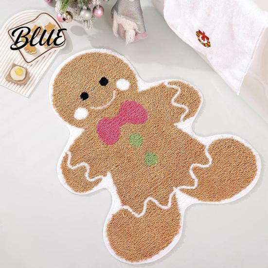 Cloud-like Comfort Floor Absorbent Anti-slip Snowman Non-Slip Xmas Tree Mat Christmas Bathroom Rug Washable Santa