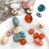 Two-Tone Acrylic Oval Bead for DIY Ancient Style Bracelets and Necklaces