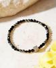 Polalita Black & Silver Mix Bead Bracelet (Plt-Br-052_Bk)