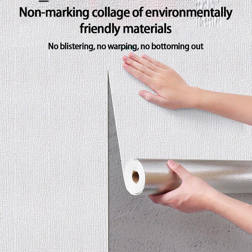 Textured Self Adhesive Wallpaper Plain Wallpaper Roll For Walls Wallpaper Roll Soundproof