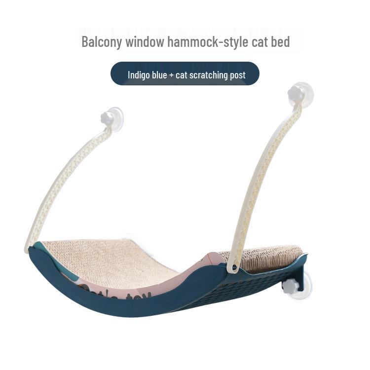 Winter Sunbathing Cat Hammock: Hanging Bed with Suction Cups for Balcony Window