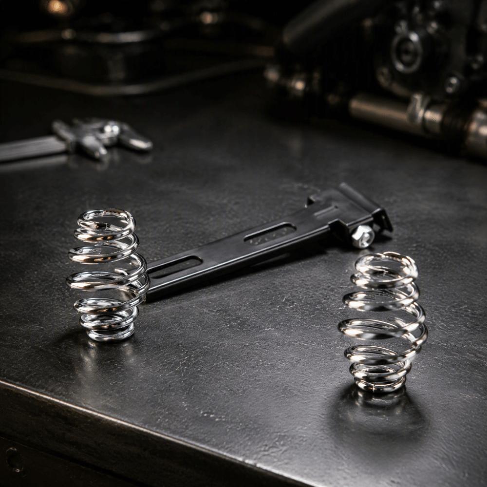 Chrome Coil Coil Springs Mount Bracket Mount Motorcycle Solo Seat Kit For Custom Motorcycle
